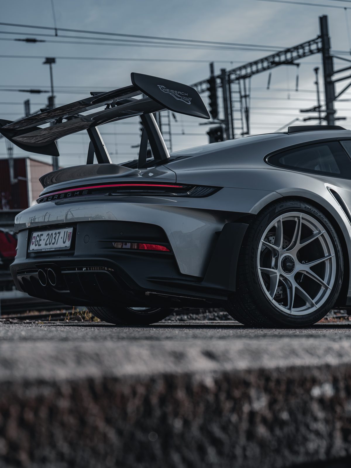 Porsche 911 GT3 RS, aileron Weissach