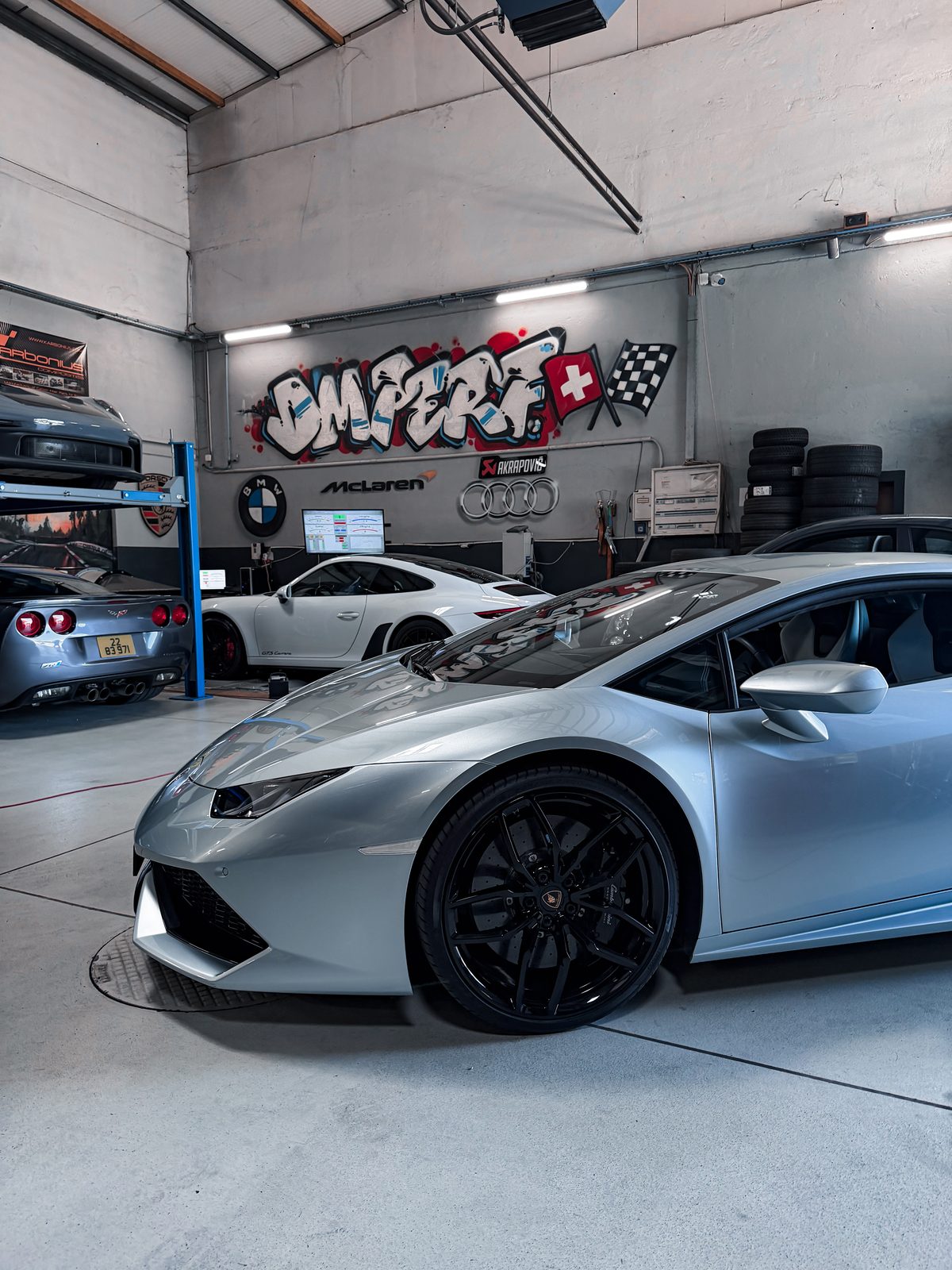 Lamborghini Huracán dans l'atelier